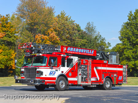 Sharoonville Fire Department Quint 88 Spartan Gladiator Classic Smeal fire truck photos greater Cincinnatti area fire trucks Mason Fire Department Sharonville Fire Department Deerfield Township FD apparatus Larry Shapiro Photography shapirophotography.net